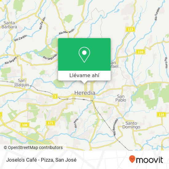 Mapa de Joselo's Café - Pizza