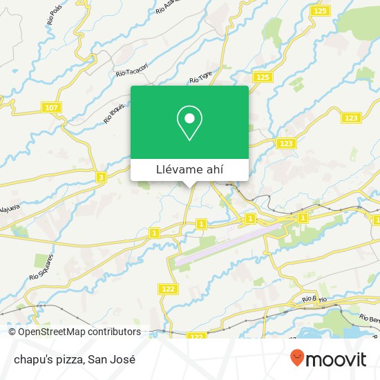 Mapa de chapu's pizza