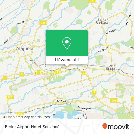 Mapa de Berlor Airport Hotel