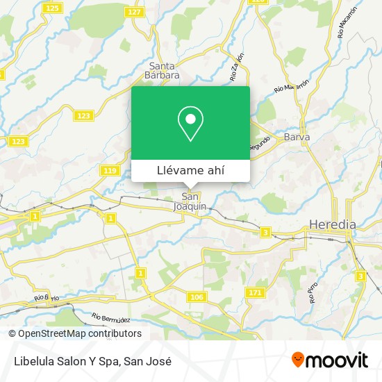 Mapa de Libelula Salon Y Spa