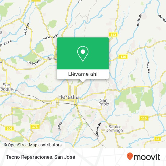 Mapa de Tecno Reparaciones