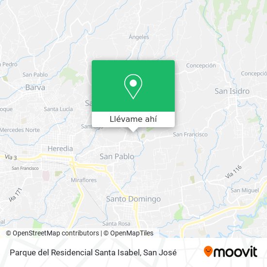 Mapa de Parque del Residencial Santa Isabel