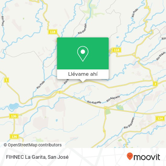Mapa de FIHNEC La Garita