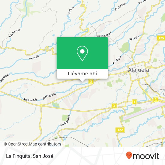 Mapa de La Finquita