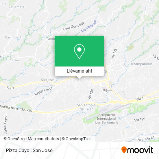 Mapa de Pizza Cayoi