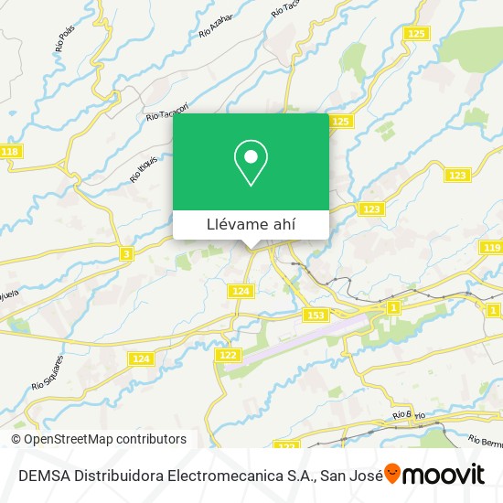 Mapa de DEMSA Distribuidora Electromecanica S.A.