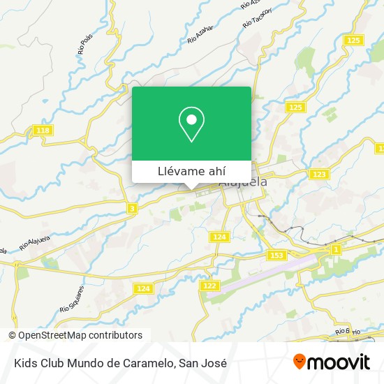 Mapa de Kids Club Mundo de Caramelo