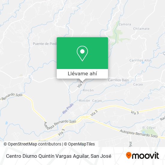 Mapa de Centro Diurno Quintín Vargas Aguilar