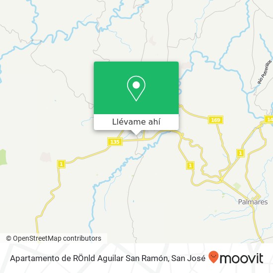 Mapa de Apartamento de RÖnld Aguilar San Ramón
