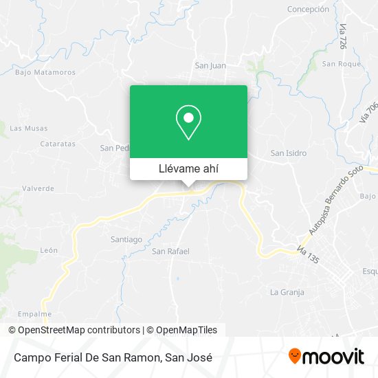 Mapa de Campo Ferial De San Ramon