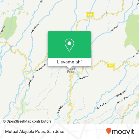 Mapa de Mutual Alajuela Poas