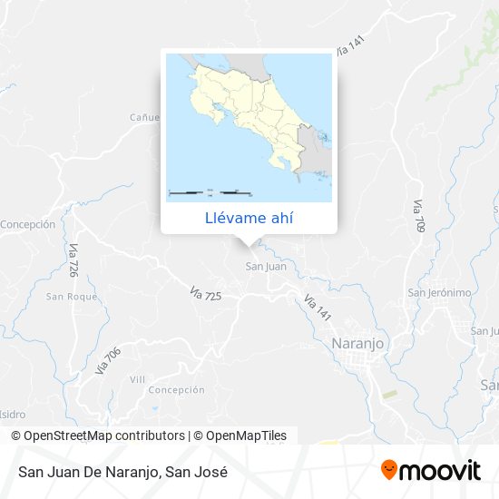 Mapa de San Juan De Naranjo