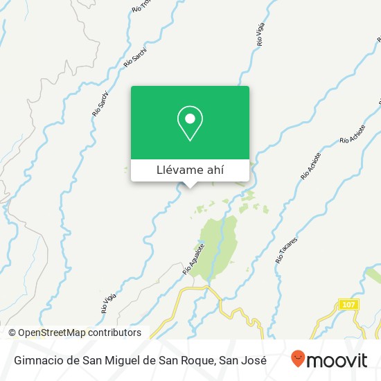 Mapa de Gimnacio de San Miguel de San Roque