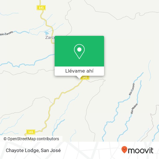 Mapa de Chayote Lodge