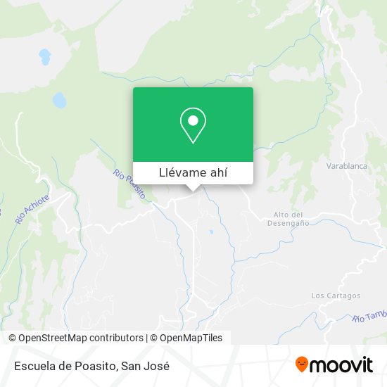 Mapa de Escuela de Poasito