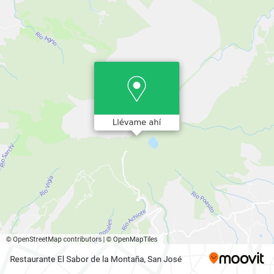 Mapa de Restaurante El Sabor de la Montaña