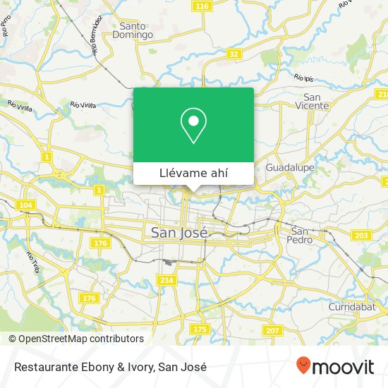 Mapa de Restaurante Ebony & Ivory