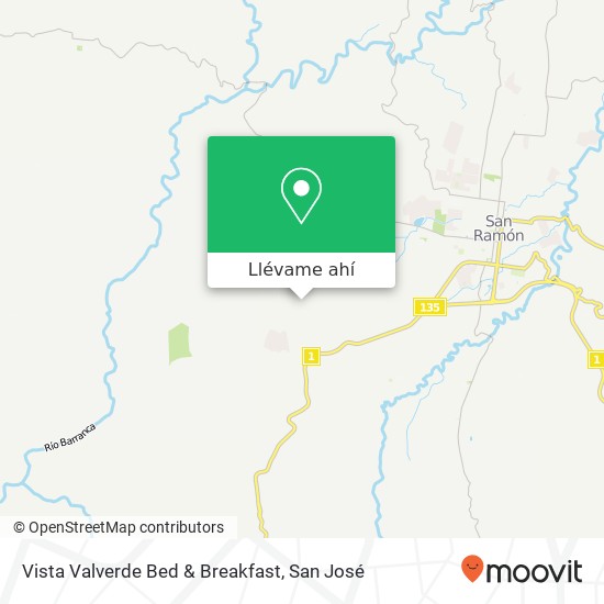 Mapa de Vista Valverde Bed & Breakfast
