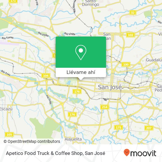 Mapa de Apetico Food Truck & Coffee Shop