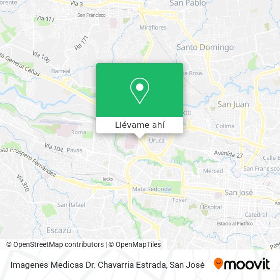 Mapa de Imagenes Medicas Dr. Chavarria Estrada