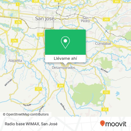 Mapa de Radio base WIMAX