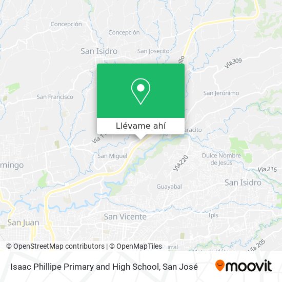 Mapa de Isaac Phillipe Primary and High School