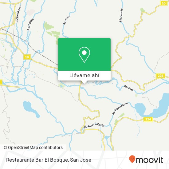 Mapa de Restaurante Bar El Bosque