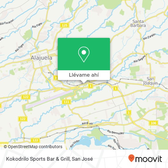 Mapa de Kokodrilo Sports Bar & Grill