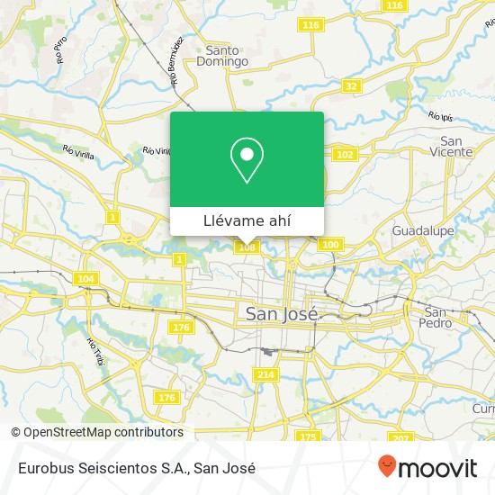 Mapa de Eurobus Seiscientos S.A.