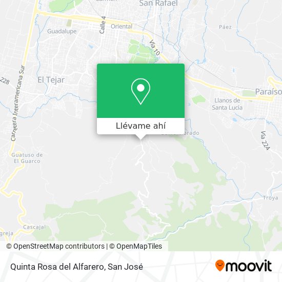 Mapa de Quinta Rosa del Alfarero