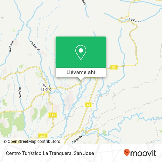 Mapa de Centro Turístico La Tranquera