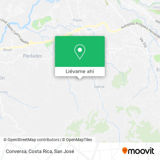 Mapa de Conversa, Costa Rica