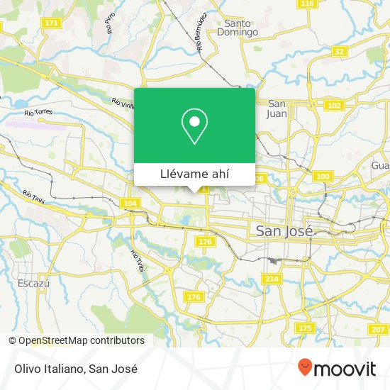 Mapa de Olivo Italiano