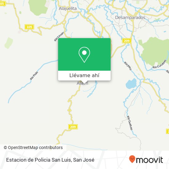 Mapa de Estacion de Policia San Luis