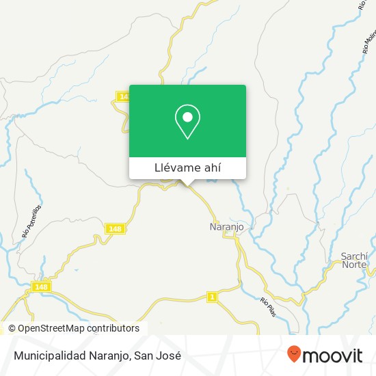 Mapa de Municipalidad Naranjo