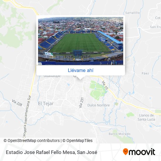 Mapa de Estadio Jose Rafael Fello Mesa