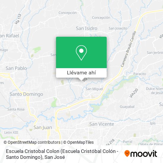 Mapa de Escuela Cristobal Colon (Escuela Cristóbal Colón - Santo Domingo)