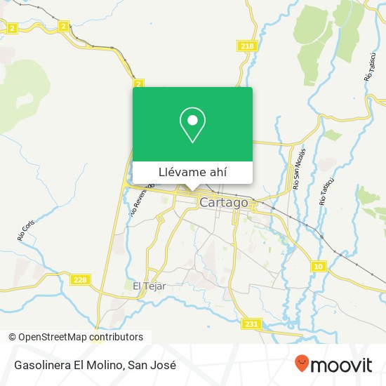 Mapa de Gasolinera El Molino