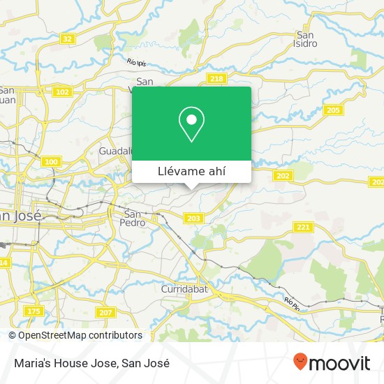 Mapa de Maria's House Jose