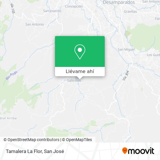 Mapa de Tamalera La Flor
