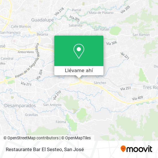 Mapa de Restaurante Bar El Sesteo