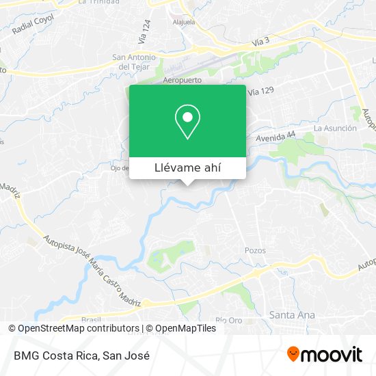 Mapa de BMG Costa Rica