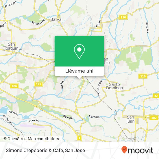Mapa de Simone Crepêperie & Café