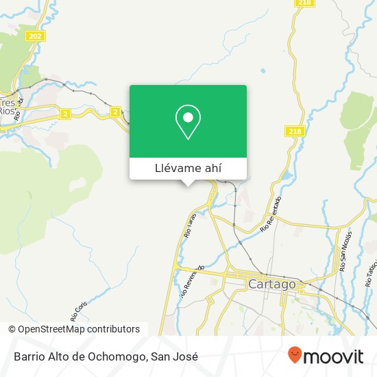 Mapa de Barrio Alto de Ochomogo