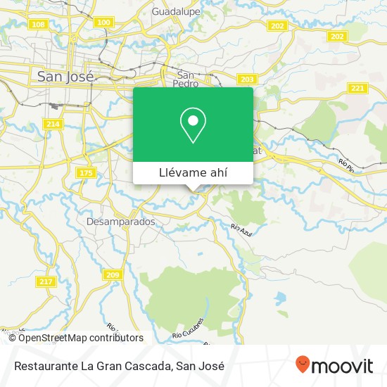 Mapa de Restaurante La Gran Cascada