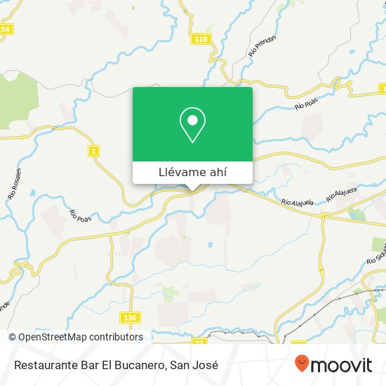 Mapa de Restaurante Bar El Bucanero
