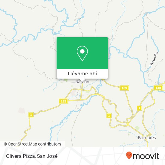 Mapa de Olivera Pizza