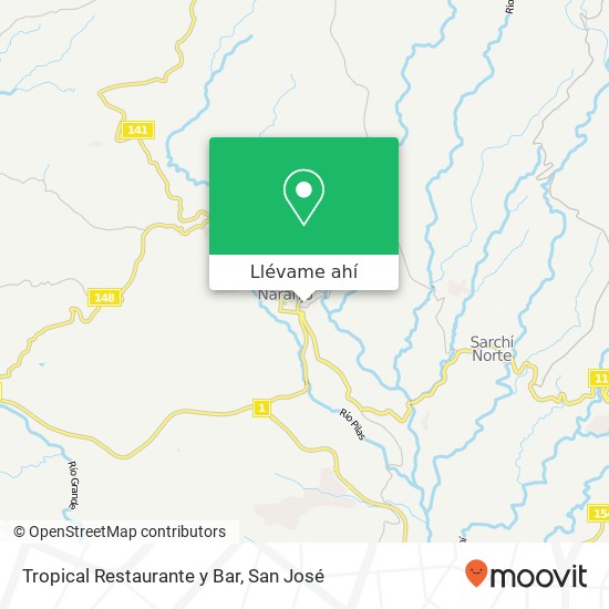 Mapa de Tropical Restaurante y Bar