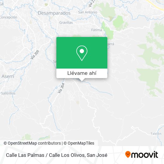Mapa de Calle Las Palmas / Calle Los Olivos