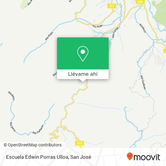 Mapa de Escuela Edwin Porras Ulloa